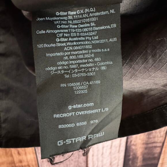G-Star Raw Jacket Camo Recroft Overshirt XL Shacket Military Utility Fall Zip - Picture 7 of 9